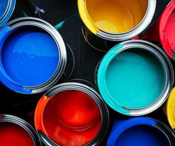 Colorful paint metal bucket